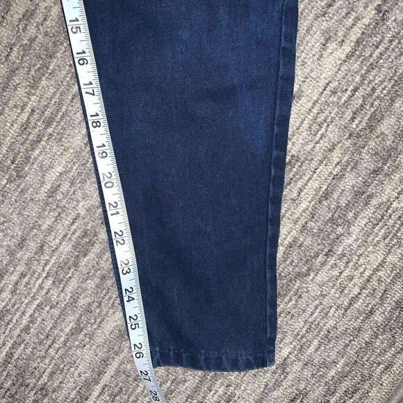 Vintage Original Jeanjer Junior Size 11 Blue Skinny Jeans High Rise Ankle Zipper - Picture 7 of 9
